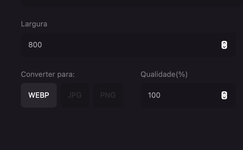 Formatos suportados